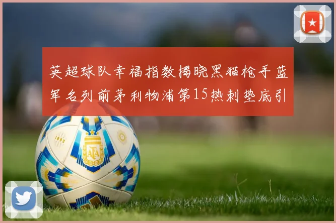 英超球队幸福指数揭晓黑猫枪手蓝军名列前茅利物浦第15热刺垫底引关注